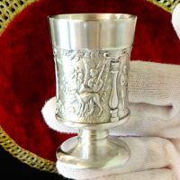 Чаша от калай с Ловец и Оръжейник. , снимка 12 - Антикварни и старинни предмети - 45912771