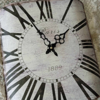 метален ретро стенен часовник, Винтидж стил от Англия​, снимка 2 - Други стоки за дома - 45031850