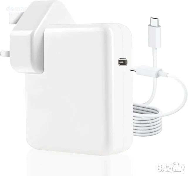 100W супер бързо зареждане, MacBook Pro зарядно устройство, с 1,8M USB C към C кабел, снимка 1