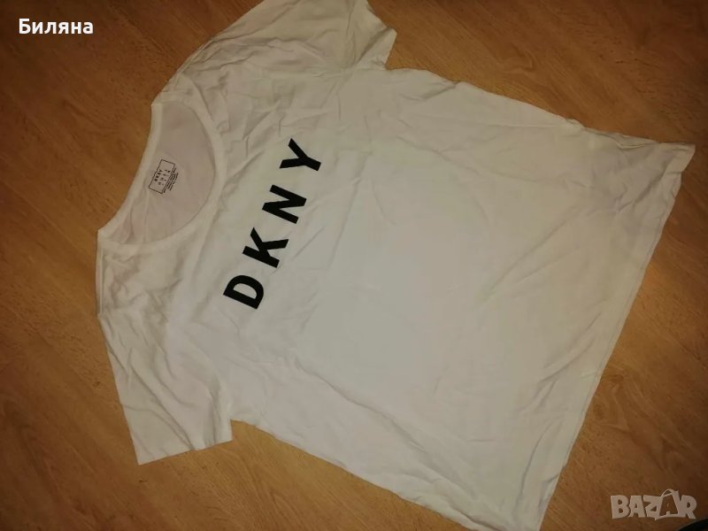 Бяла тениска DKNY, снимка 1