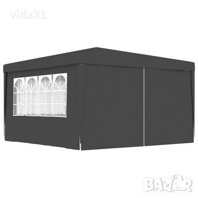vidaXL Професионална парти шатра със стени 4х4 м антрацит 90 г/м²(SKU:48535, снимка 1