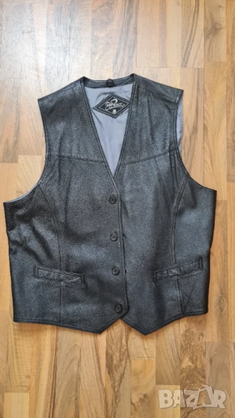Мъжки елек от естествена кожа , снимка 1