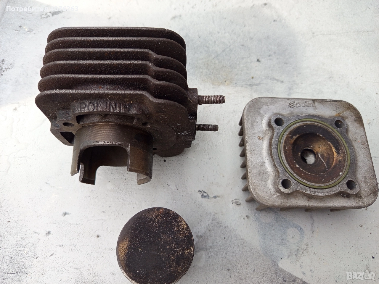 Продавам цилиндър и бутало PoLini за Piaggio NRG, снимка 1