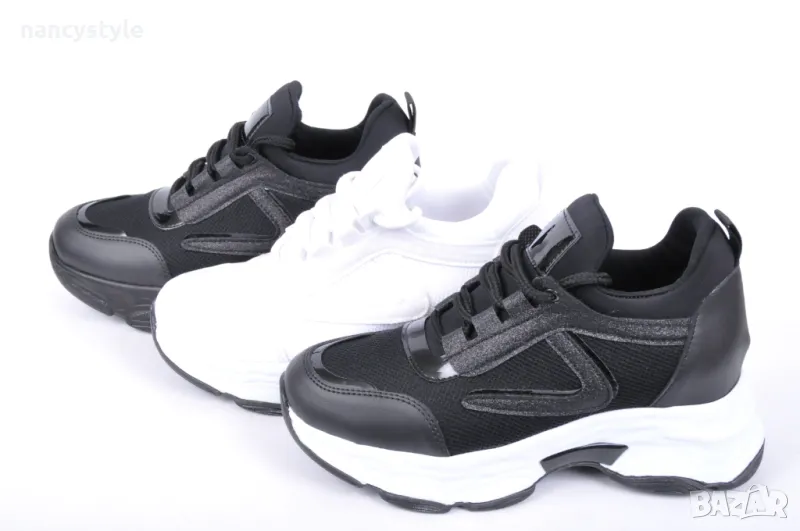 НОВО! Дамски кецове на платформа - Три цвята, снимка 1