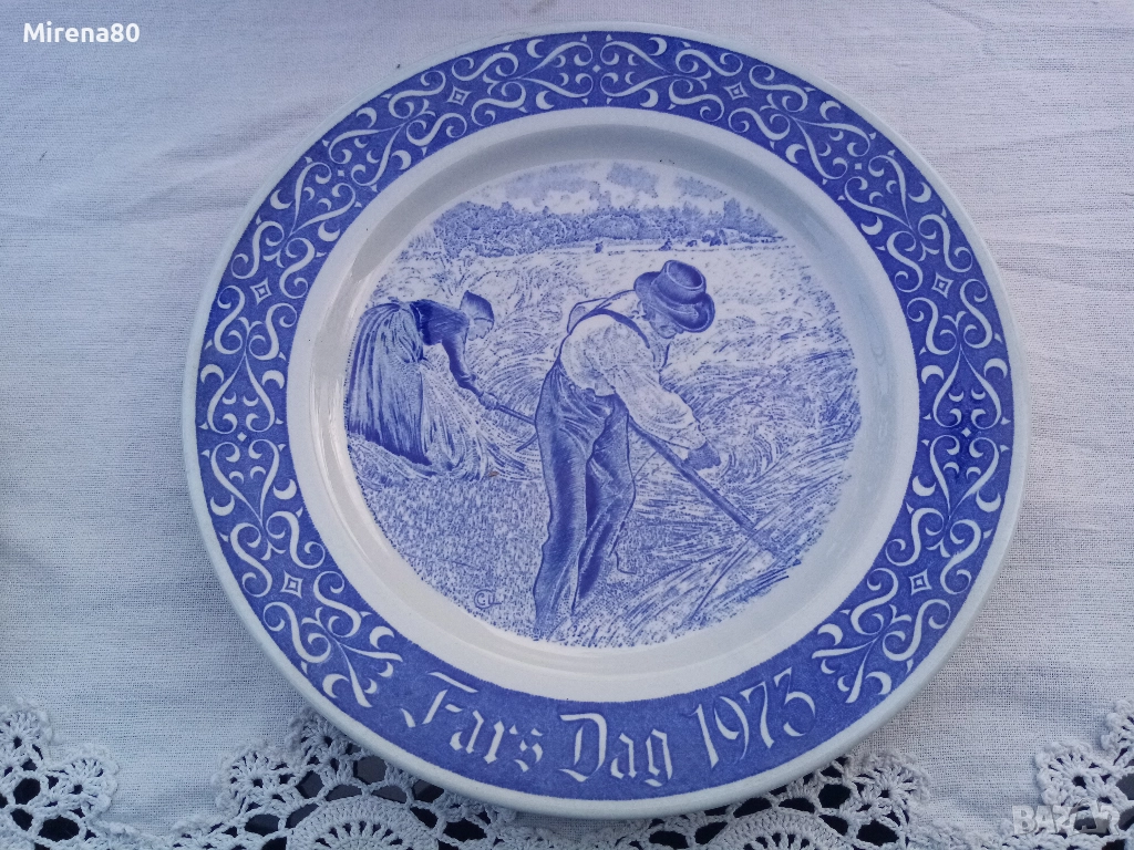 Шведска колекционерска чиния за стена, снимка 1