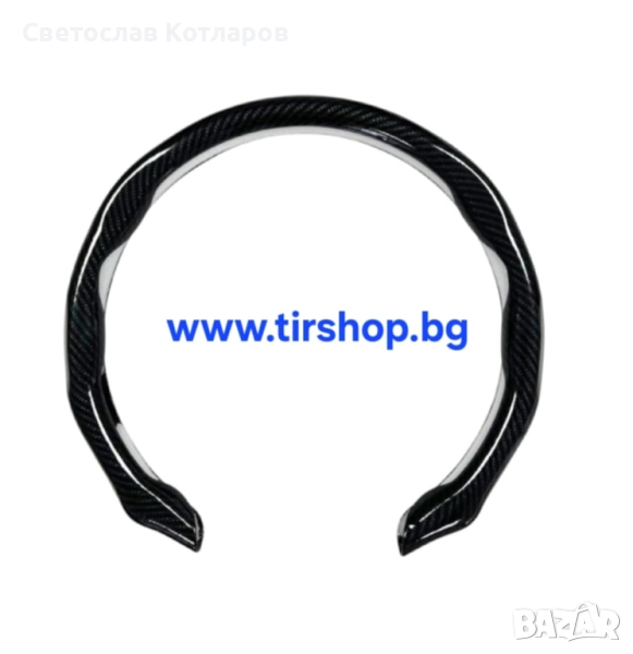 Протектор за волан 90%- Черен Карбон, снимка 1