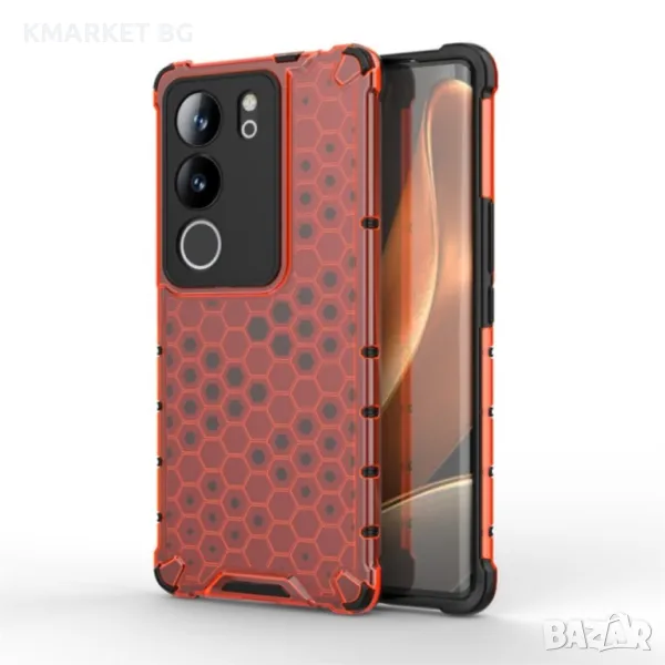 vivo V29 / V29 Pro Силиконов Калъф Honeycomb TPU и Протектор, снимка 1