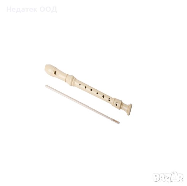Музикален инструмент, флейта, бежова, 32,5см, снимка 1