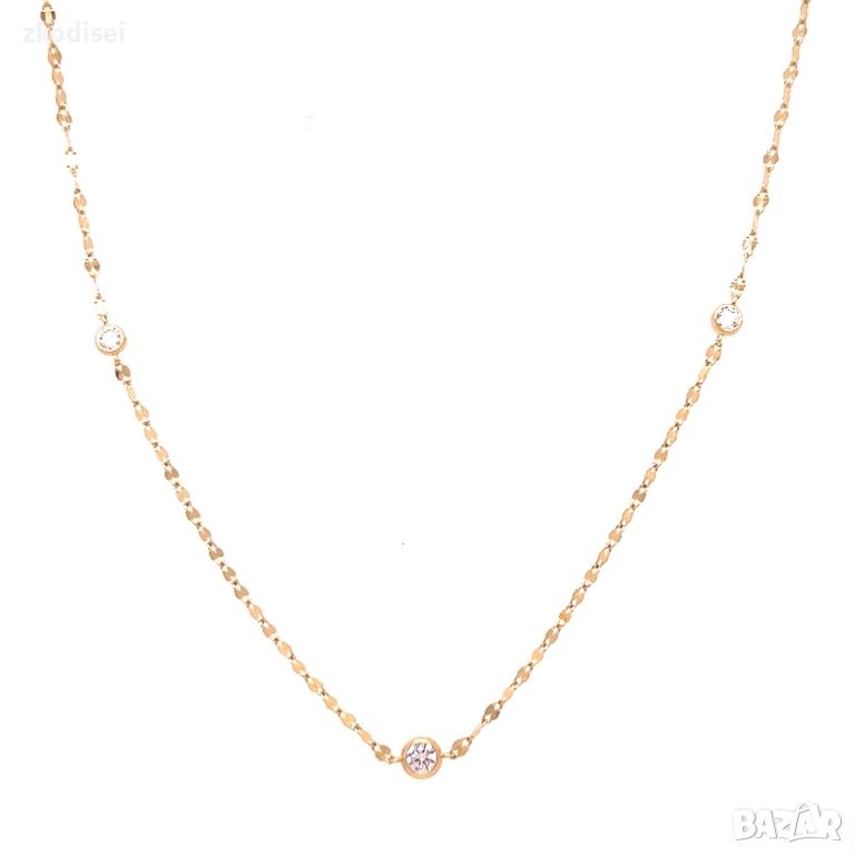 Златно колие 1,36гр. 44,0см. 14кр. проба:585 модел:34519-1, снимка 1