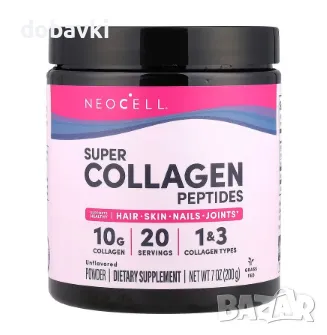 Колаген Неосел на прах, Neocell, Super Collagen Peptides, Unflavored, 200 g, снимка 1