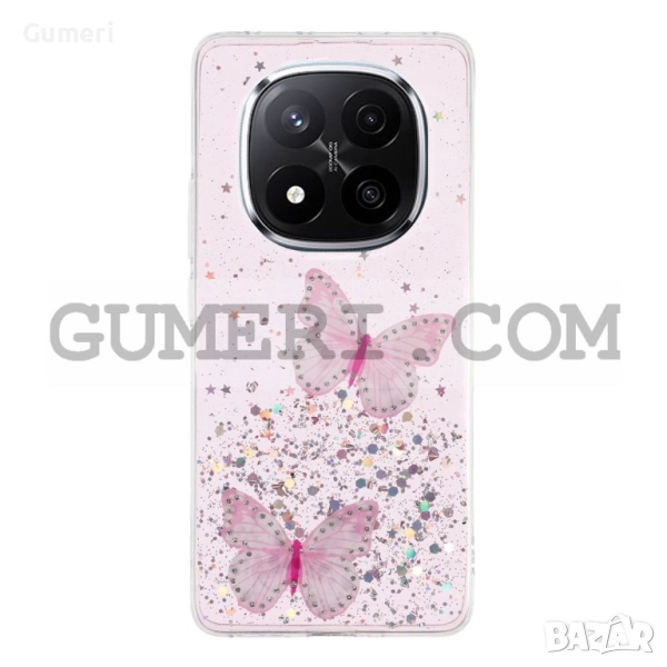 Xiaomi Redmi Note 14 Pro 5G Силиконов Гръб с Пеперуди, снимка 1