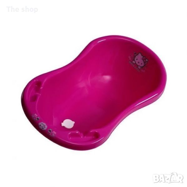 Бебешка вана за къпане с тапа Hello Kitty розова (004) - 2 размера, снимка 1