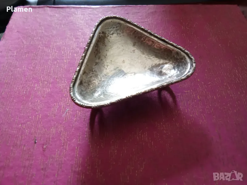 Малко сребърно подносче, снимка 1