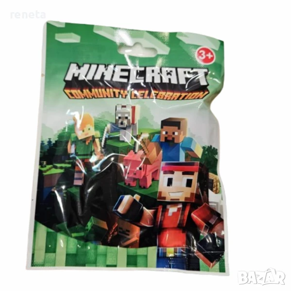 Фигурка Мистери, Тип Майнкрафт, Пластмасова, 6 см, снимка 1
