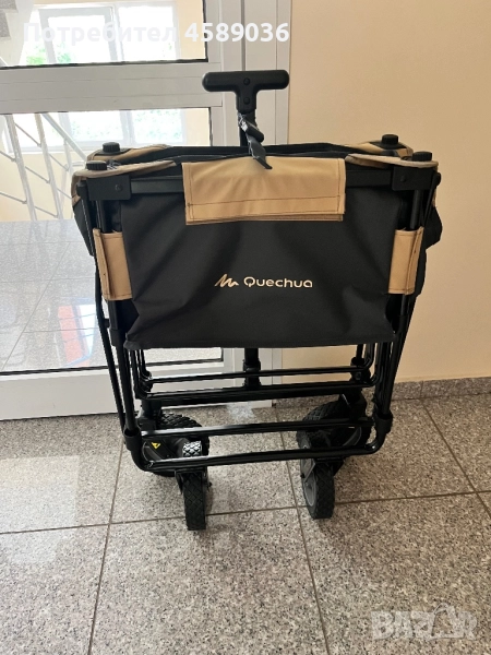 Сгъваема количка за пренасяне на къмпинг оборудване Quechua, снимка 1