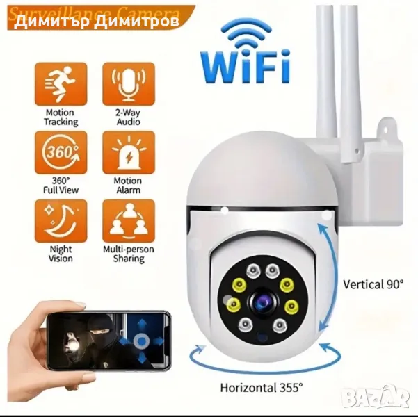 Камера с WIFI [Защита за дома], снимка 1