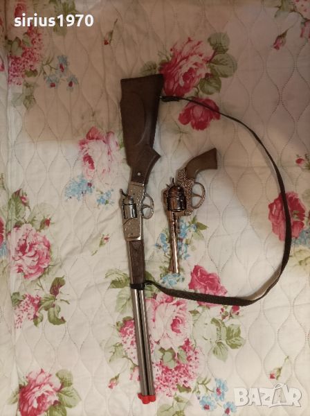 детски пушка и пистолет с детски капси, снимка 1