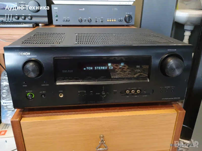 DENON AVR-1910. Перфектен технически. Предлагам и тонколони и други., снимка 1