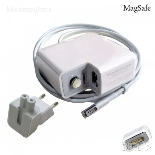 Зарядно за лаптоп (Laptop AC Adapter) Apple - MagSafe 16.5V / 3.65A / 60W (MS1 L Tip ) - Заместител , снимка 1