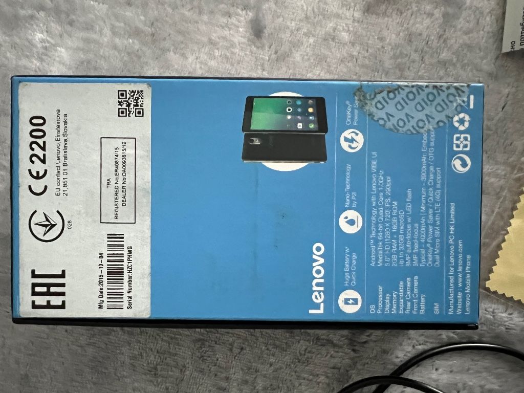 Продавам запазен телефон Lenovo Vibe P1ma40 в Lenovo в София