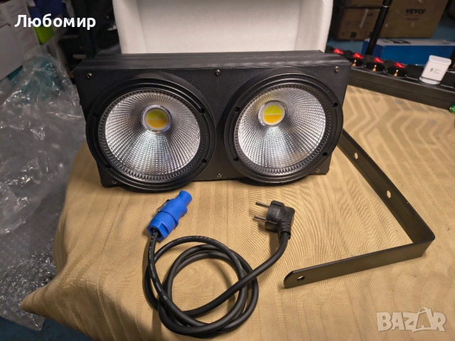 200W COB LED сценични осветителни тела 2 в 1 студено и топло бяло прожекторно осветление за , снимка 4 - Други - 52029576