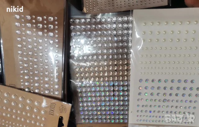 самозалепващи стикери камъчета кристали перли полусфери за декорация, снимка 10 - Фигурки - 41291998