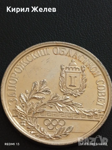 Стар плакет ЗАПОРОЖКИ ОБЛАСТЕН СЪВЕТ УКРАЙНА за КОЛЕКЦИЯ 21862, снимка 5 - Антикварни и старинни предмети - 51328358