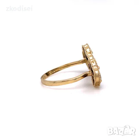 НОВ ЗЛАТЕН ПРЪСТЕН Van Cleef 3,81ГР. РАЗМЕР:59 14КР. ПРОБА:585 МОДЕЛ:435-3, снимка 3 - Пръстени - 36138878