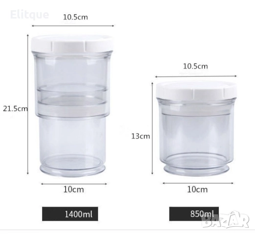 Кухненски контейнер за хранителни продукти с херметическо запечатване, снимка 4 - Други - 52864909