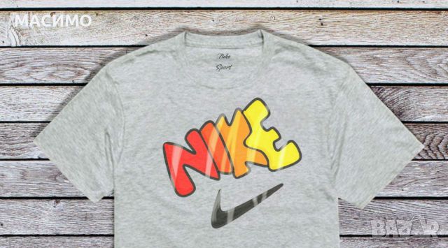 Дамска тениска Nike,тениска Найк в сиво, снимка 2 - Тениски - 45147679
