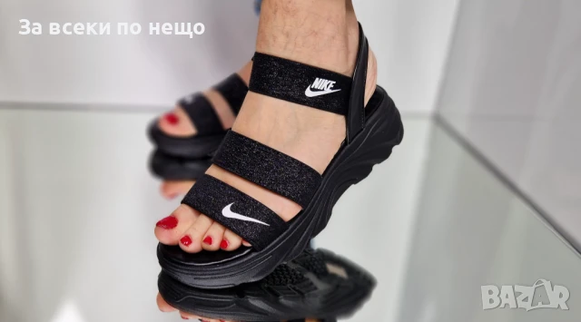 Nike Дамски Черни Сандали Найк от 36 до 41 номер Код P739, снимка 6 - Сандали - 50663743
