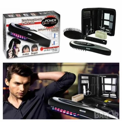 Лазерен гребен за стимулиране растежа на косата , снимка 4 - Продукти за коса - 50381855