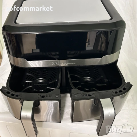 Фритюрникът с горещ въздух MasterPRO Rocket Duo 900 Airfryer, снимка 3 - Фритюрници - 53596630