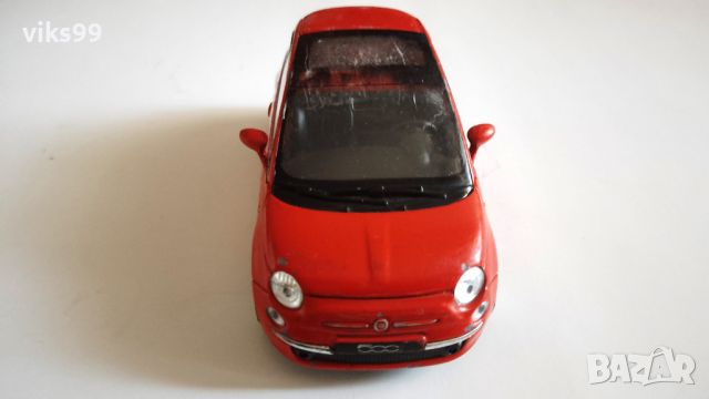  Fiat 500 2007 Welly Мащаб 1:34-39, снимка 7 - Колекции - 46287322