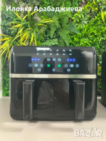 Двоен Air fryer T&G BEST COOKING 32847A0 - отделни LED дисплеи за всяка зона, снимка 3 - Дивани и мека мебел - 52234916