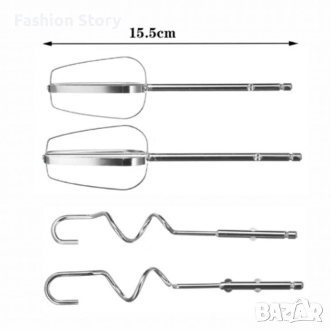 Кухненски миксер SERANOVA Home – Метални бъркалки, лек и мощен, снимка 3 - Миксери - 52666218