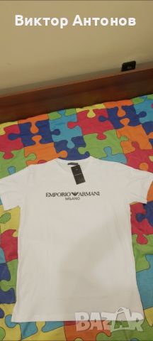 Тениска Emporio Armani, снимка 5 - Тениски - 45592944