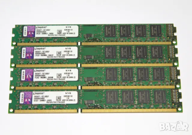 RAM памети Kingston DDR3 - модули по 8GB ДДР3-1600 KVR16N11/8 от DELL, снимка 1 - RAM памет - 47919103