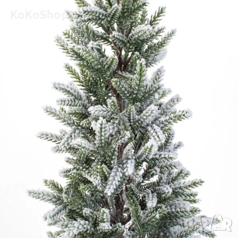 Заснежена коледна елха с LED светлини-60см./изкуствена коледна елха/елхичка, снимка 3 - Декорация за дома - 52100547