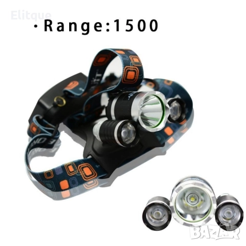 Водоустойчив фенер за глава с въртящ се фокус и мащабиране, снимка 3 - Къмпинг осветление - 52839369