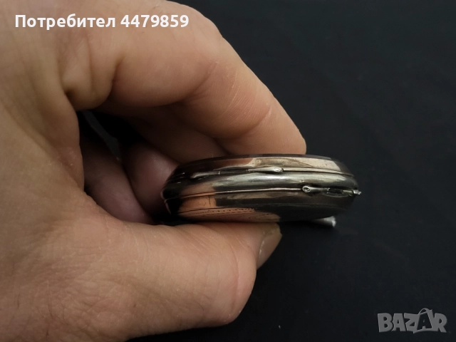 Сребърен джобен часовник , снимка 5 - Джобни - 51868536