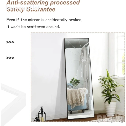 ПРОМОЦИЯ Висококачествено огледало 2 в 1 с черна метална рамка MIRROR AA01016AAF001N-3, снимка 7 - Огледала - 53720950