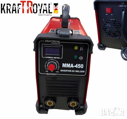 Инверторен електрожен 450А KRAFT ROYAL водоустойчив, снимка 3 - Други машини и части - 52620876