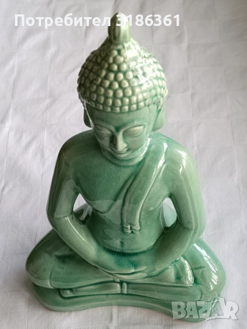 Оригинална статуя на Буда 28.5х 17.9 см. NL.Амстердам , снимка 4 - Статуетки - 53518980