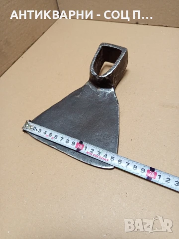 Соц Стара Ръчно Кована Мотика Тегло 0.950кг Номер/8/., снимка 9 - Антикварни и старинни предмети - 51184755