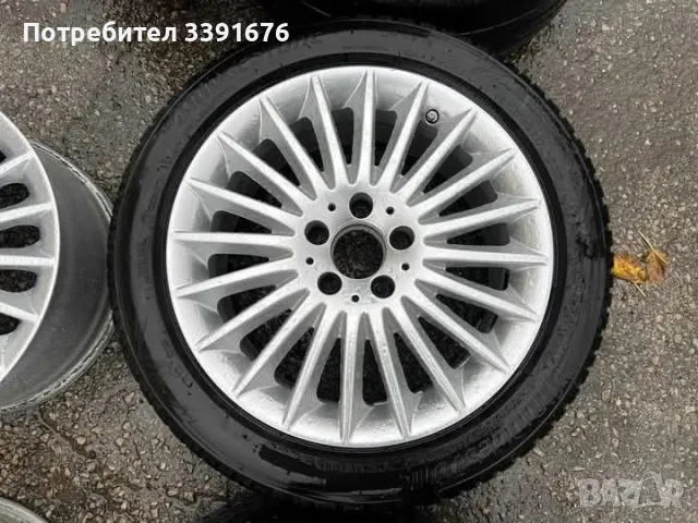 5х112 17 Джанти Лети Mercedes W204 C Class W212 E Class Мерцедес 5x112 Оригинални на Мерцедес ЕТ 48 , снимка 3 - Гуми и джанти - 49576954