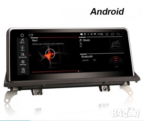 Мултимедия за BMW X5 E70, X6 E71, CIC, Android, 10.25 инча, Навигация, Андроид, екран, досплей X5 X6, снимка 3 - Аксесоари и консумативи - 52585768