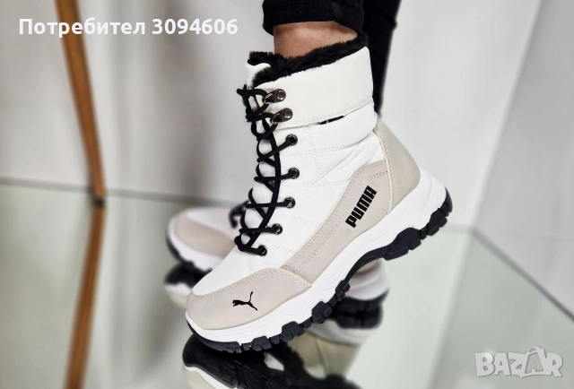 Дамски боти с пух , снимка 4 - Дамски боти - 52957011