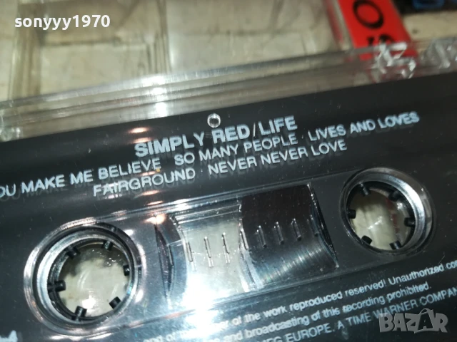 SIMPLY RED-ORIGINAL TAPE 1708251734, снимка 11 - Аудио касети - 51394254
