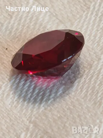 Голям Рубин Кръгла Шлифовка 13,5 ct, снимка 3 - Колекции - 49170081